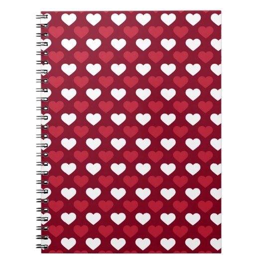 Red Hearts Notizblock (Vorderseite)