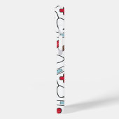 Red Hearts Nurse Doctor Pattern Case-Mate iPhone Hülle (Rückseite / Links)