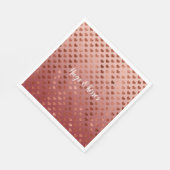 Red Hearts Ombre Serviette (Ecke)