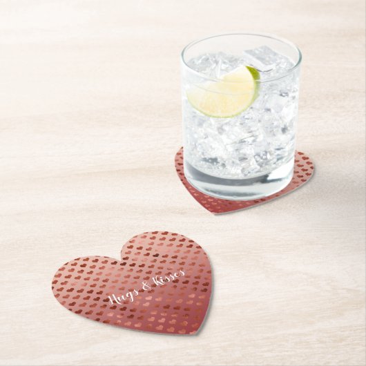 Red Hearts Ombre Untersetzer (Vor Ort)
