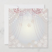 Red Hearts on Radiant White Valentines Party Einladung (Rückseite)