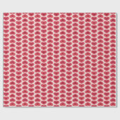 Red Hearts Pattern – Christmas & Valentine’s Day D Geschenkpapier (Flach)