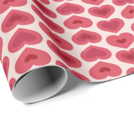 Red Hearts Pattern – Christmas & Valentine’s Day D Geschenkpapier