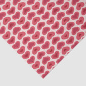 Red Hearts Pattern – Christmas & Valentine’s Day D Seidenpapier (Detail)