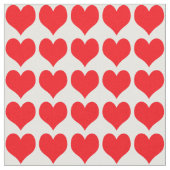 Red Hearts Pattern Stoff (Nahaufnahme)