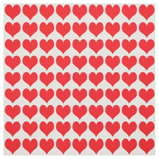Red Hearts Pattern Stoff (Muster)
