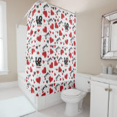 Red Hearts Pattern Valentine's Day Duschvorhang (Beispiel)