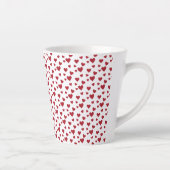 Red Hearts Pattern Valentine's Day Milchtasse (Rechts)