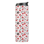 Red Hearts Pattern Valentine's Day Thermosbecher (Nach links gedreht)