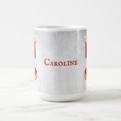 Red Hearts Personalisiert Coffee Tasse (Mittel)