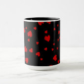 Red Hearts Personalisiert Tasse (Zentrum)