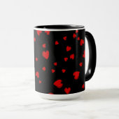 Red Hearts Personalisiert Tasse (VorderseiteRechts)