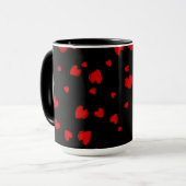 Red Hearts Personalisiert Tasse (Vorderseite Links)