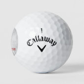 Red Hearts Personalisierte Golfplätze Golfball (Logo)