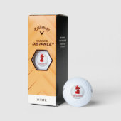 Red Hearts Personalisierte Golfplätze Golfball (Verpackungen)