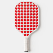 Red Hearts Pickleball Schläger (Rückseite)