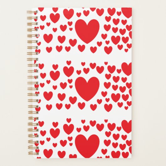 Red Hearts Planner Planer (Vorderseite)