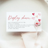 Red Hearts Post Valentine Display Shower Bridal Begleitkarte