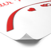 Red Hearts Poster (Ecke)