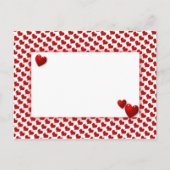 Red Hearts Postkarte (Vorderseite)