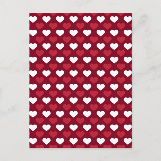 Red Hearts Postkarte (Vorderseite)