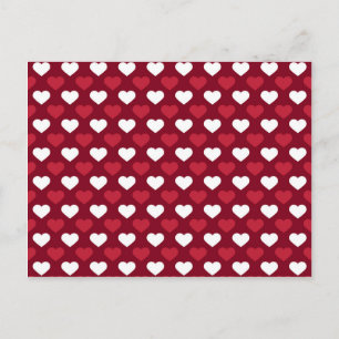 Red Hearts Postkarte
