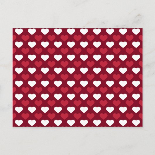 Red Hearts Postkarte (Vorderseite)
