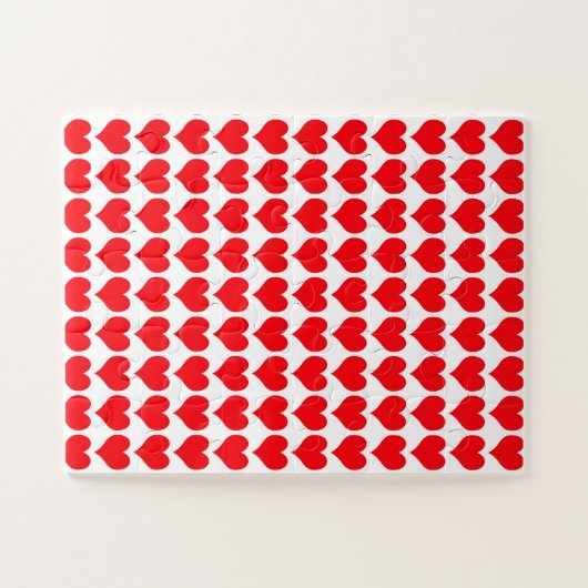 Red Hearts Puzzle (Horizontal)