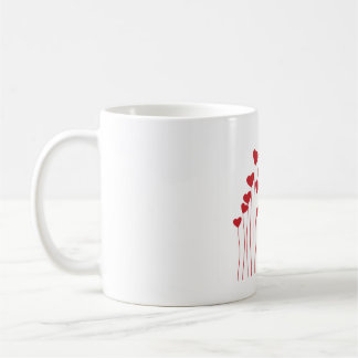 Red Hearts Romantic Mug – Love Gift for Couples Kaffeetasse