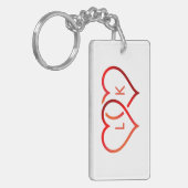 Red Hearts Schlüsselanhänger (Vorderseite links)