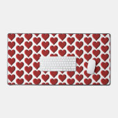 Red Hearts Schreibtischunterlage (Tastatur & Maus)