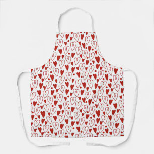 Red Hearts Schürze