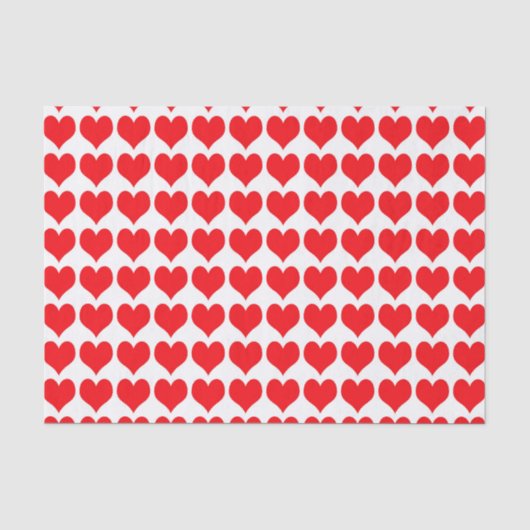 Red Hearts Seidenpapier (Vorderseite)