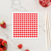 Red Hearts Serviette (Beispiel)