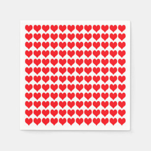 Red Hearts Serviette
