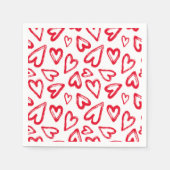 Red Hearts Serviette (Vorderseite)