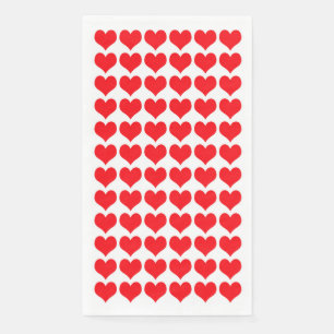 Red Hearts Serviette