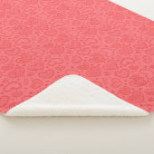 Red Hearts Sherpa Blanket Sherpadecke (3/4)