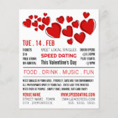 Red Hearts, Speed Verabred Event Advertising Flyer (Vorne)