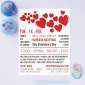 Red Hearts, Speed Verabred Event Advertising Flyer (Einzeln)