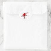 Red Hearts Spider Herz-Aufkleber (Tasche)