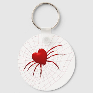 Red Hearts Spider Schlüsselanhänger