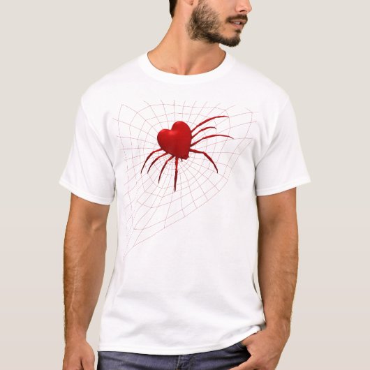 Red Hearts Spider T-Shirt (Vorderseite)
