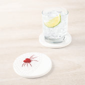 Red Hearts Spider Untersetzer (Seite)