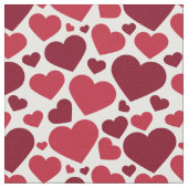 Red Hearts Stoff (Nahaufnahme)