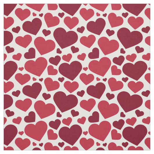 Red Hearts Stoff (Muster)