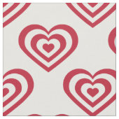 Red Hearts Stoff (Nahaufnahme)