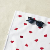 Red Hearts Strandtuch (Beispiel)