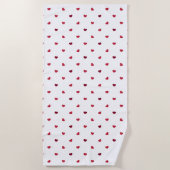 Red Hearts Strandtuch (Vorderseite)
