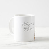 Red Hearts Sweater Girl Valentine Hugs Kisses Kaffeetasse (Vorderseite Links)